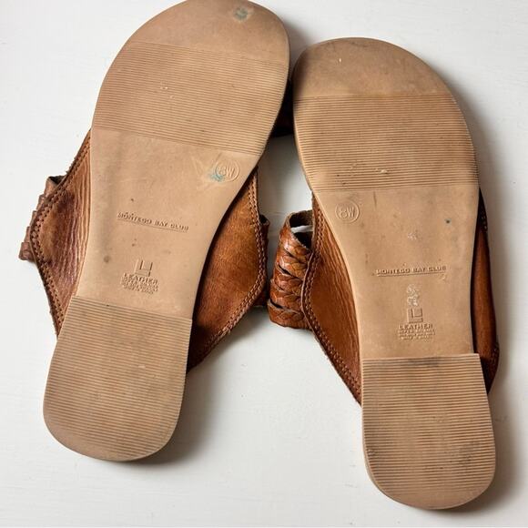 Montego Bay Club Brown Low Heel Sandals Sz 8 - Picture 7 of 8